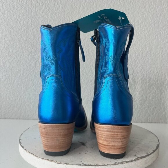 Lane SMOKESHOW Womens Cowboy Bootie 8.5 Blue Western Cowgirl Short Ankle Boots - Picture 3 of 11